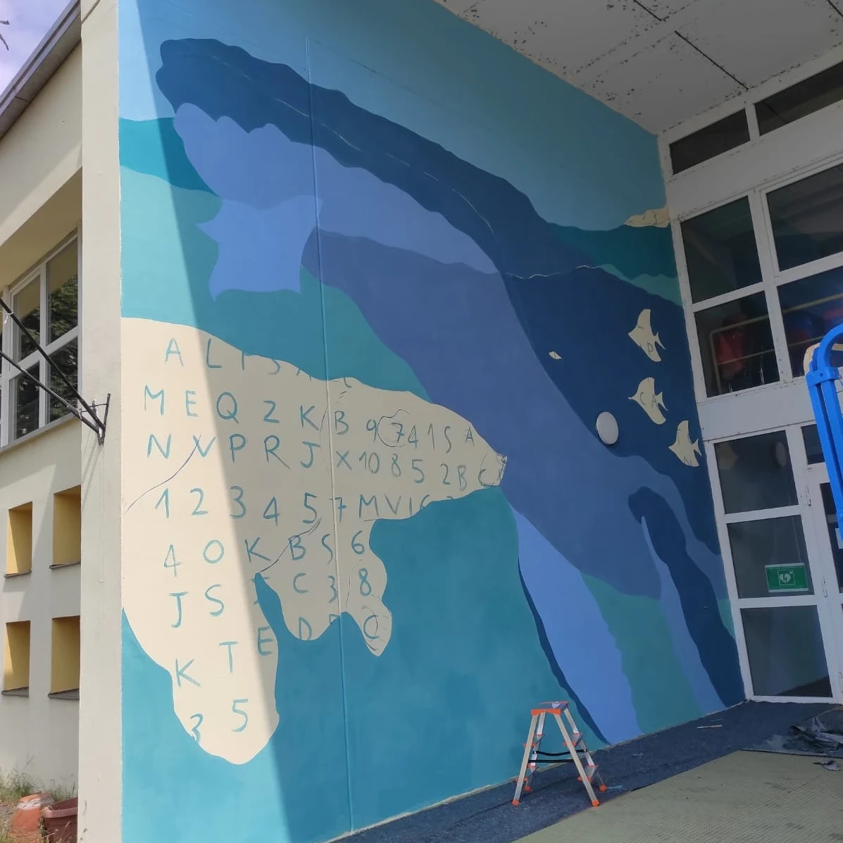 murales street artist work in progress