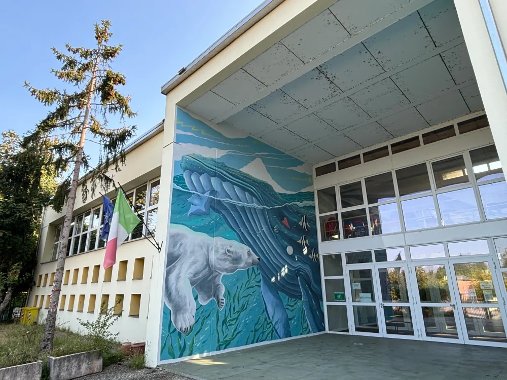 Murales con ecosistema marino